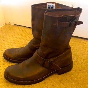 Frye brown boots size 10